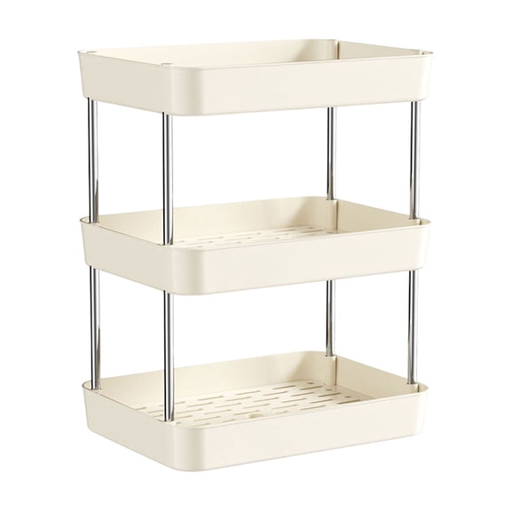 Three-Tier Cup Storage Rack - Tabletop Cup Organizer with Detachable Draining Tray, Plastic, for Kitchen, Bathroom, Pantry and Dining Display