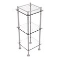 thumbnail image 1 of Three Tier Etagere with 14 Inch x 14 Inch Shelves - Satin Nickel, 1 of 5