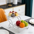 thumbnail image 1 of Three Tier Fruit and Candy Stand, 3 Layer Serving Dish for Snacks Dessert, Round Tiered Tray for Living Room Party, Removable for Easy Cleaning, Elegant Metal Frame, 1 of 9