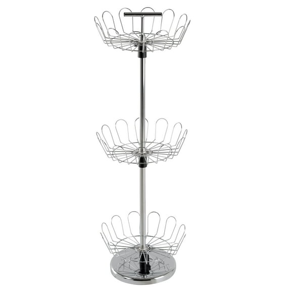 lavish Home Rotating Shoe Rack  3-Tier Shoe Tower Holds 18 Pairs
