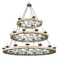 thumbnail image 1 of AFD Three Tier Ridge Line 75" Chandelier, 1 of 5