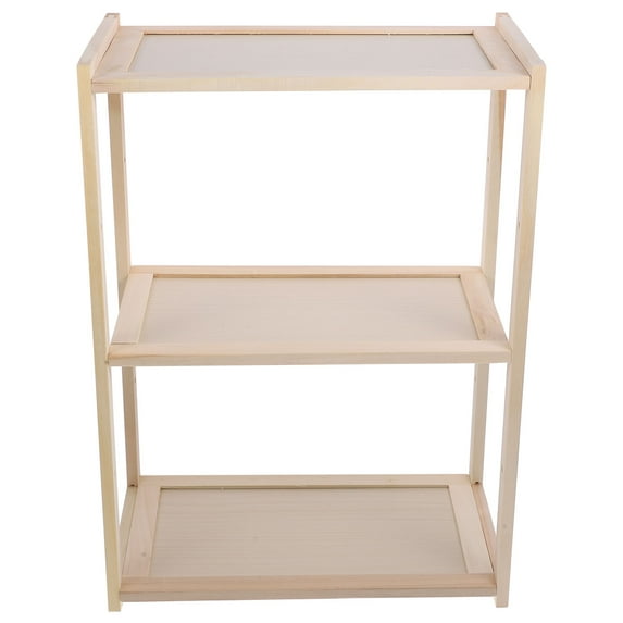 Three Tier Shelf Book Shelves Cosmetics Storage Rack Makeup Shelf Sundries Shelf Office
