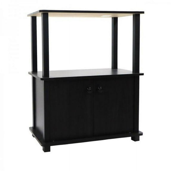 Three Tier Shelf & Bookcase, Espresso Woodgrain