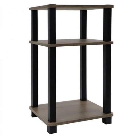 Three Tier Shelf & Side Table, Dark Taupe