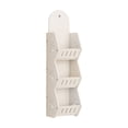 thumbnail image 1 of Three Tier Wall Mounted Storage Rack For Bathrooms And Laundry Rooms With Hanging Rings And Adhesive Hooks, Ventilated Space Saving Organizer For Shampoos Towels And Toiletries, 1 of 6