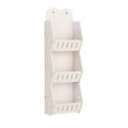 thumbnail image 1 of Three Tier Wall Mounted Storage Rack For Bathrooms And Laundry Rooms With Hanging Rings And Adhesive Hooks, Ventilated Space Saving Organizer For Shampoos Towels And Toiletries, 1 of 6
