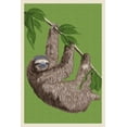thumbnail image 1 of Three Toed Sloth, Letterpress (12x18 Wall Art Poster, Room Decor), 1 of 3