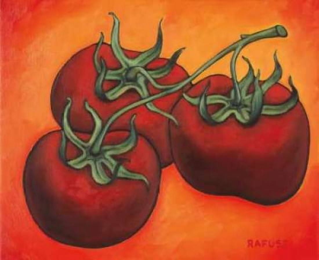 Three Tomatoes Canvas Art - Will Rafuse (20 x 24)