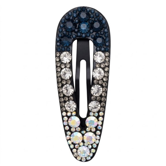 3.25" Crystal Rhinestone Snap Hair Clips for Women and Girls