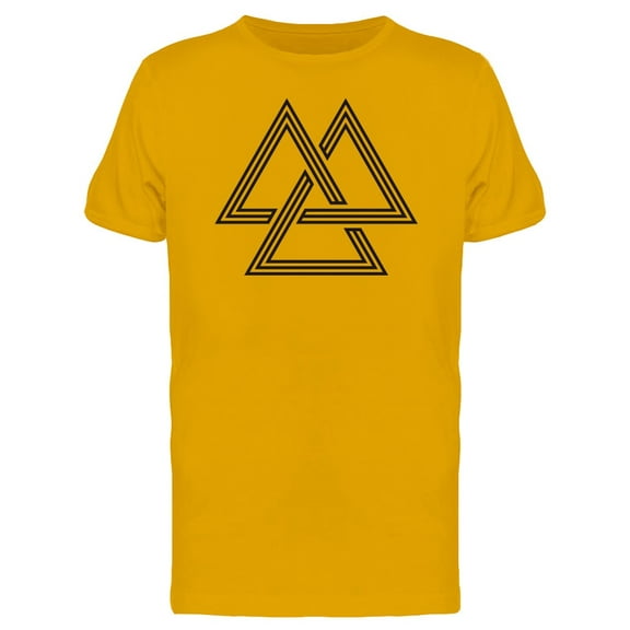 Three Triangles Hipster Art T-Shirt Men -Image by Shutterstock, Male Large
