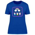 thumbnail image 1 of Three Unicorns Under A Rainbow Tee Women's -Image by Shutterstock, 1 of 1