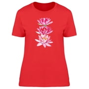Three Vertical Lotus T-Shirt Women -Image by Shutterstock, Female Large