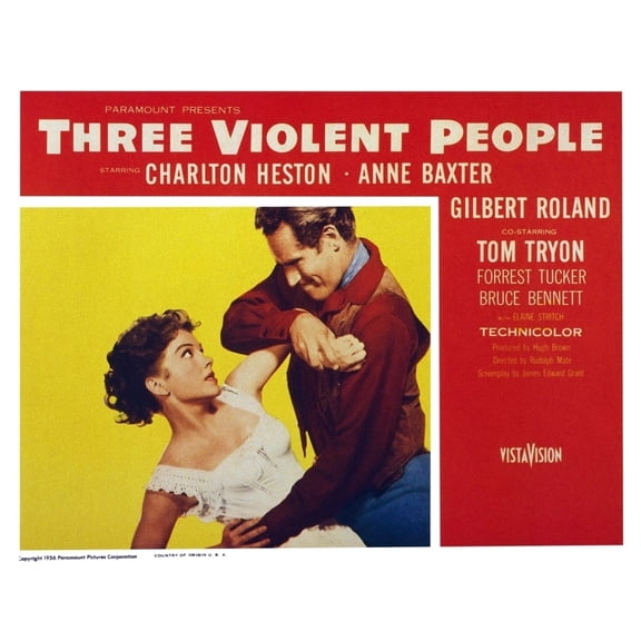 Three Violent People Still (10 x 8)