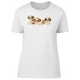 thumbnail image 1 of Three Watercolor Dogs T-Shirt Women -Image by Shutterstock, Female Medium, 1 of 2