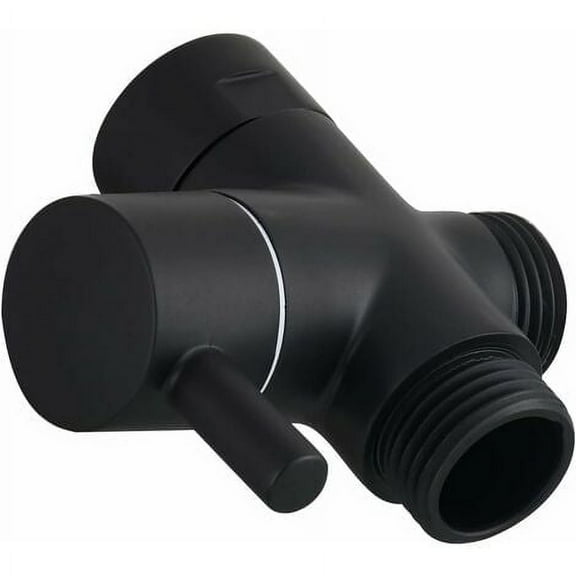 Three Way Valve, G 1/2 Brass Stop Valve, Shower Shut Off Valve, Shower, Bathroom, Black, DSF007C