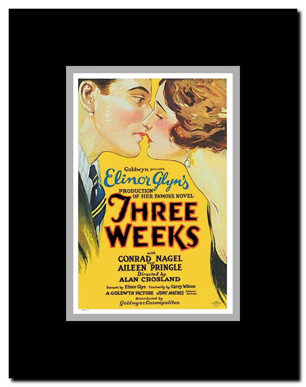 Three Weeks Framed Movie Poster