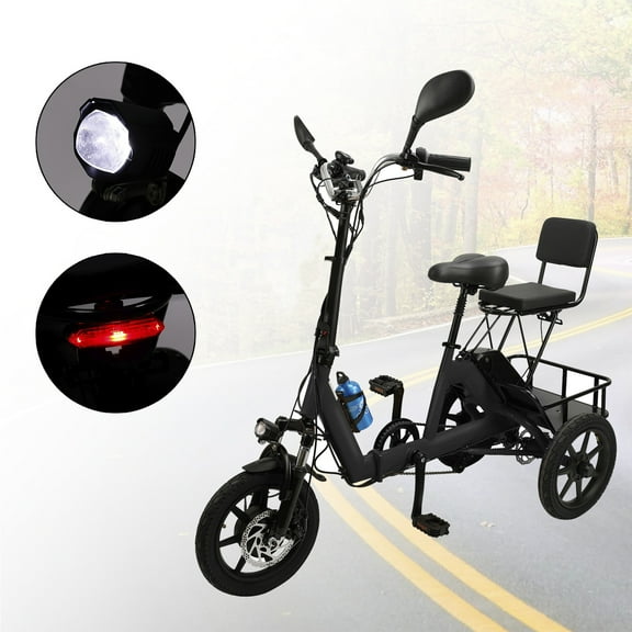 Three Wheel E-Trike for Adults 3 Wheel Electric Folding Tricycle