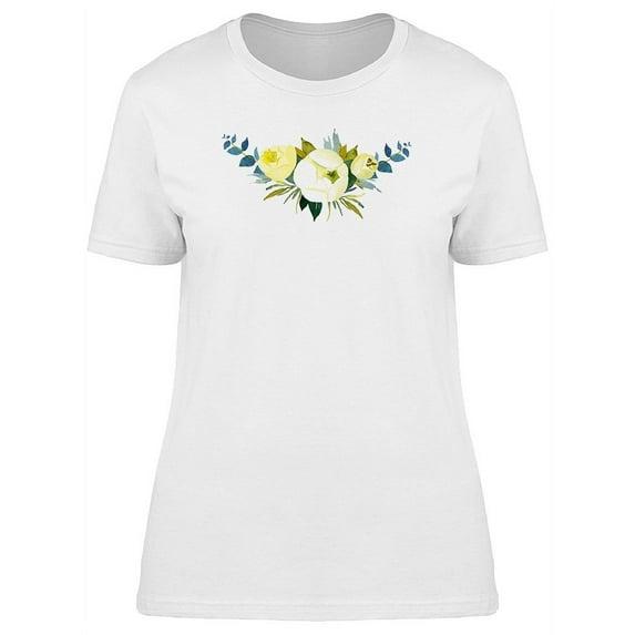 Three White Flowers For Wedding T-Shirt Women -Image by Shutterstock, Female x-Large