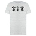 thumbnail image 1 of Three Wise Monkeys Animals T-Shirt Men -Image by Shutterstock, Male Medium, 1 of 2