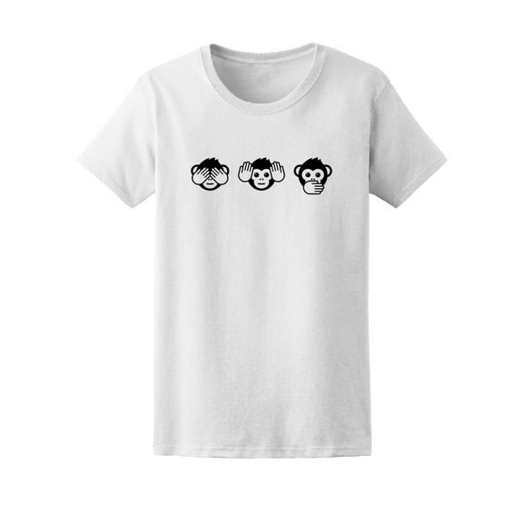 Three Wise Monkeys Graphic T-Shirt Men -Image by Shutterstock, Male Small