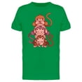 thumbnail image 1 of Three Wise Monkeys Vertical Art Tee Men's -Image by Shutterstock, 1 of 2