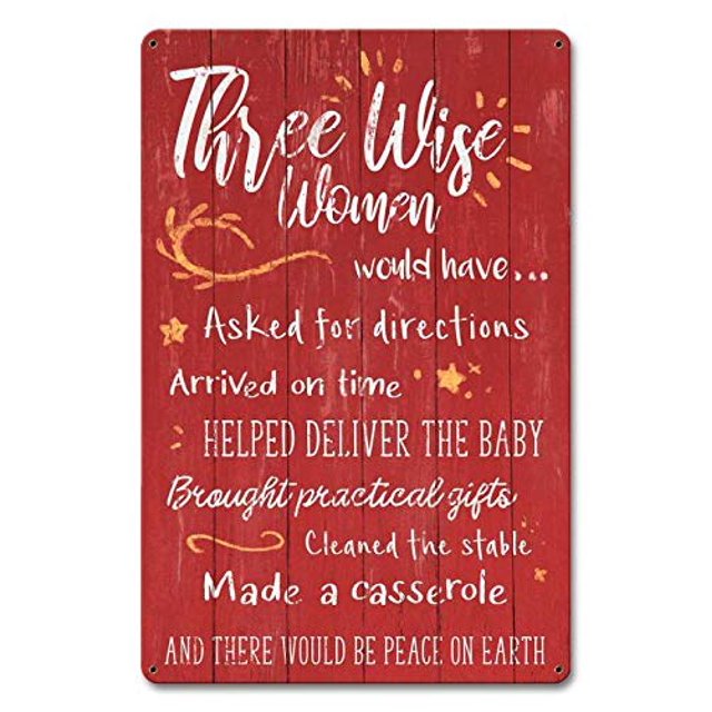 Three Wise Women Metal Tin Signs Decorative Poster Plate Funny Wall