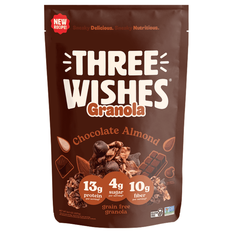ゆ*様 Monge BWild Grain Free アンチョビ800g3袋3k Three Wishes Chocolate Almond Grain Free Granola, 4pk, 8 oz