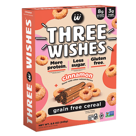 Three Wishes Grain Free Cereal, Cinnamon, Gluten-Free