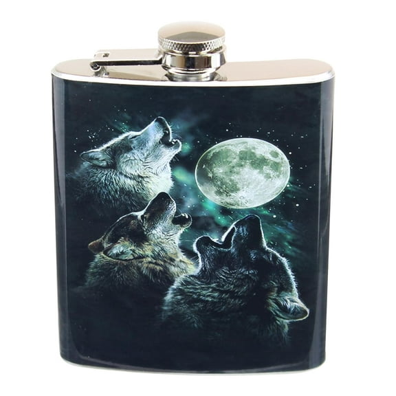 Three Wolf Moon 7oz Flask