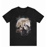 Three Wolves Howling at the Moon Shirt, Wolves Howling Shirt , Three Wolf Moon Shirt ,wolf T-shirt , Gift for Wolf Lovers ,wolf T-shirt