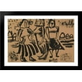 thumbnail image 1 of Three Woman 40x28 Large Black Wood Framed Print Art by David Burliuk, 1 of 2