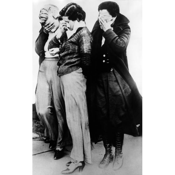Three Women Who Were With John Dillinger'S Gang At The Little Bohemia Lodge During The Shoot-Out The Fbi Agents. Two Were Still Wearing Their Pajamas When They Were Arrested For Aiding The Fugitives.