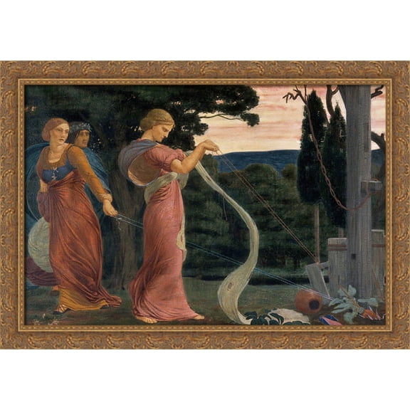 Three Women Plucking Mandrakes 38x28 Large Gold Ornate Wood Framed Canvas Art by Robert Bateman