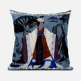 thumbnail image 1 of Amrita Sen Three Women Throw Pillow in Gray Blue Black 16x16, 1 of 5