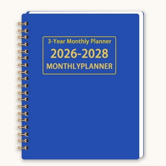 Three Year Monthly Planner,Long Term Agenda Notebook,Clear Date Layout,Portable Lightweight Design,Convenient Schedule Record Notepad For Daily Work Life Planning