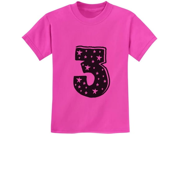 Three Years Old Boy / Girl Birthday Gift Idea - I'm 3 Superstar Kids T-Shirt 2T Pink