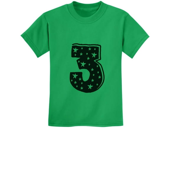 Three Years Old Boy / Girl Birthday Gift Idea - I'm 3 Superstar Kids T-Shirt Medium Green