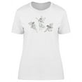 thumbnail image 1 of Three Young Fairies Silhouette T-Shirt Women -Image by Shutterstock, Female x-Large, 1 of 2