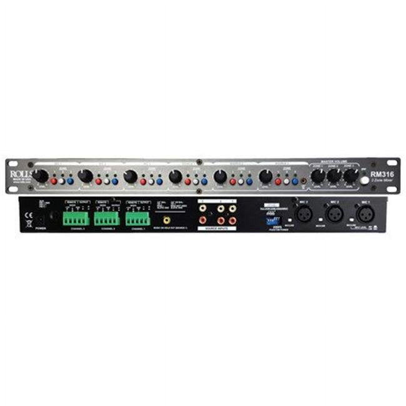 Three Zone Mixer - Microphones or XLR Line Level Signals with Three RCA ...