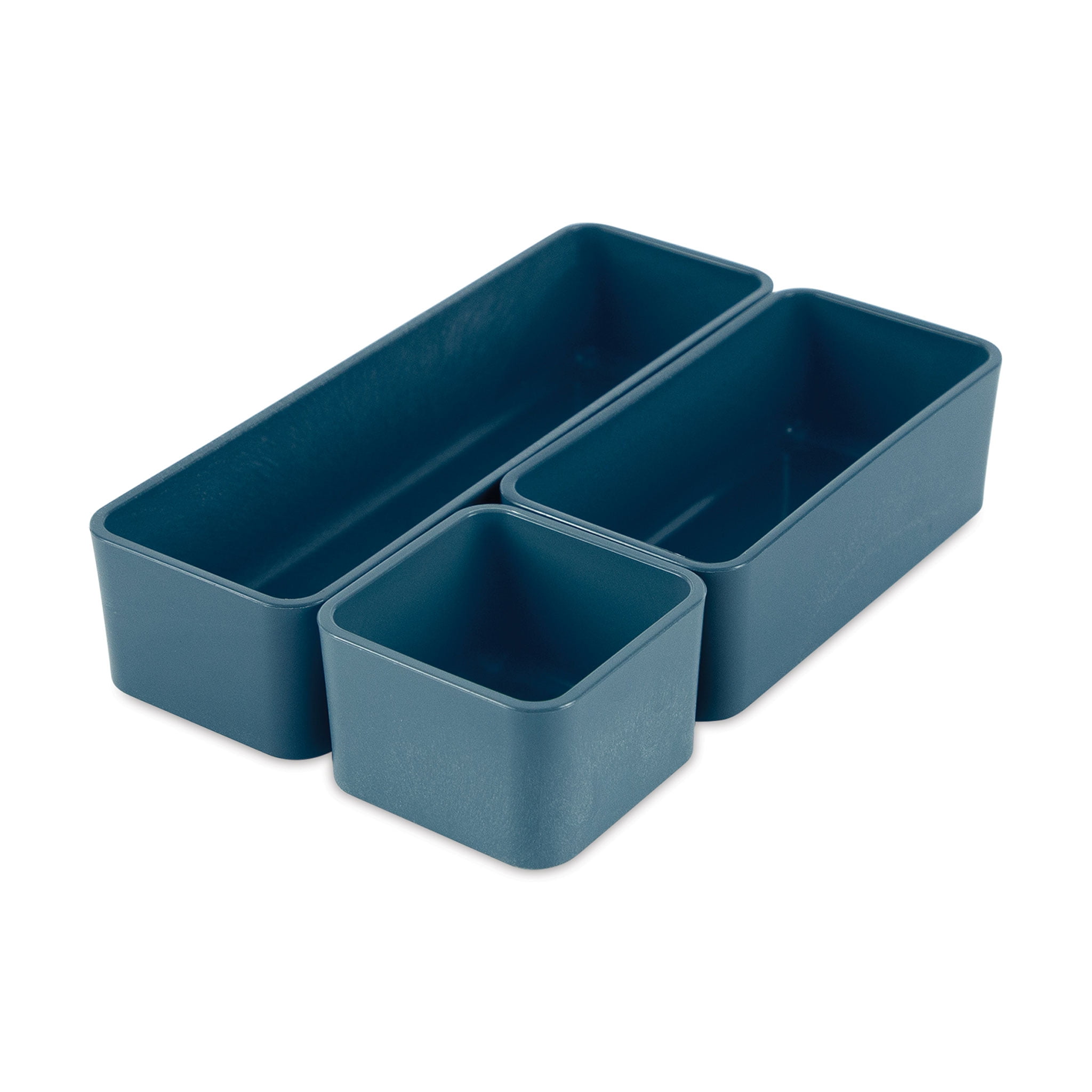 Pacific Blue BPA-Free Plastic Stacking Storage Bins Set