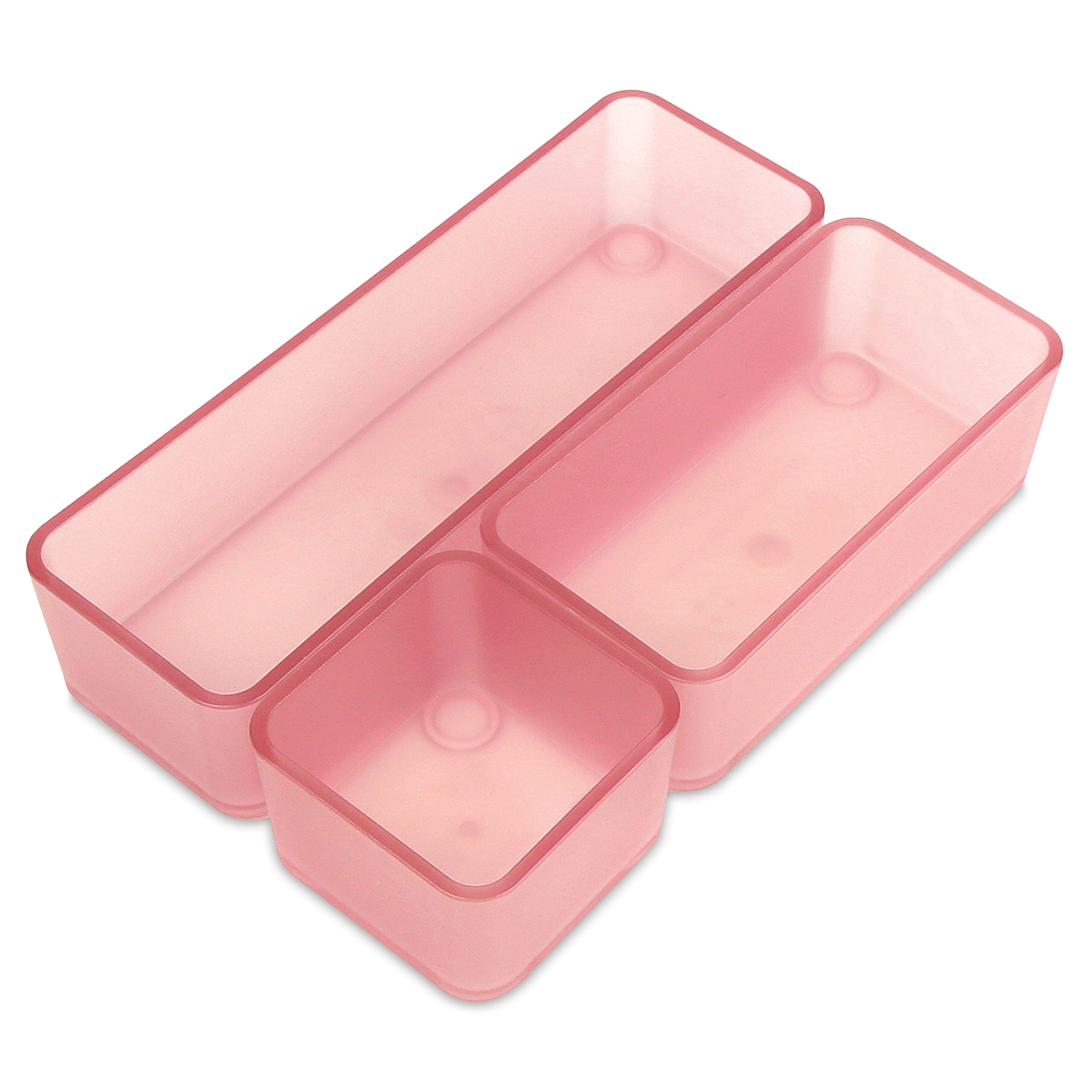 Blossom Pink Recycled PET Stackable Organizers Set