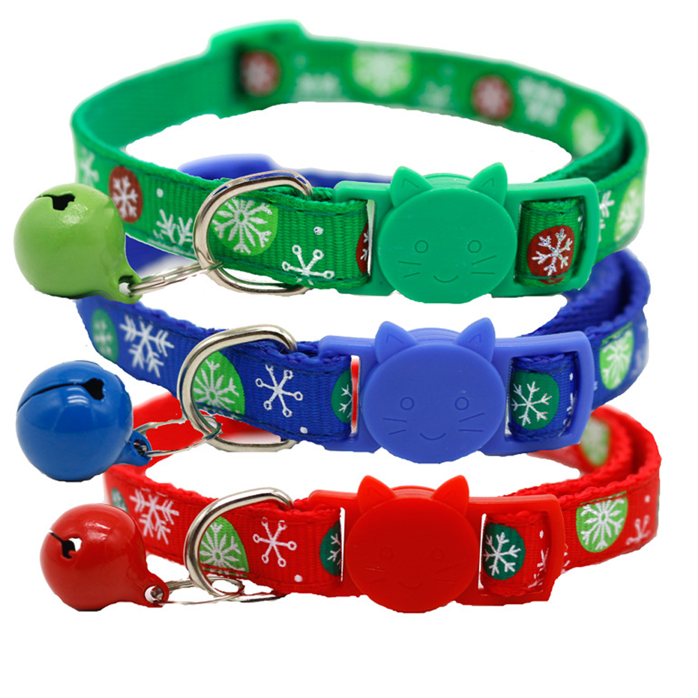Three cat collars. Summer cat collars