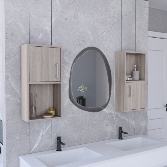Three color choices, small footprint - Suitable for small bathrooms - Bathroom scenario - Offer organized storage