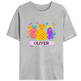 thumbnail image 1 of Halloween Three cute little pink ghost pattern T-shirts, round-neck short-sleeved fashionable Gray S-3XL, 1 of 5