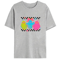 thumbnail image 1 of Three cute pink ghost-patterned T-shirts, round-neck short-sleeved, casual and fashionable Gray S-3XL, 1 of 4