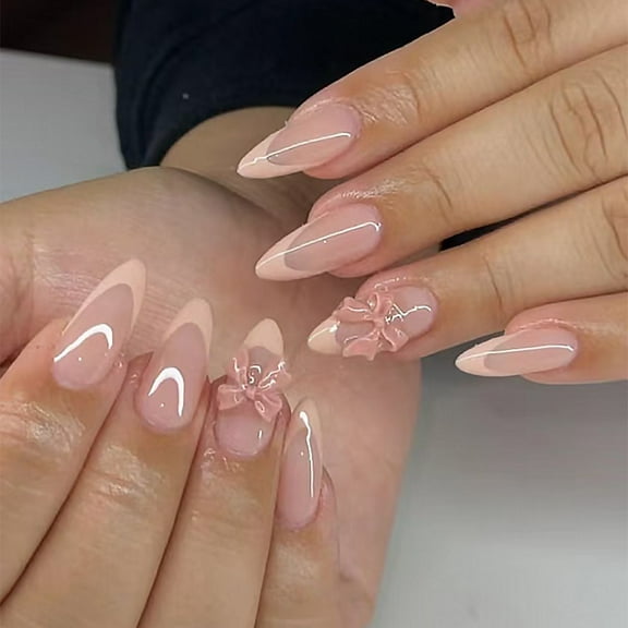 Three-dimensional Bow Wear Nail Gentle Sweet French Style