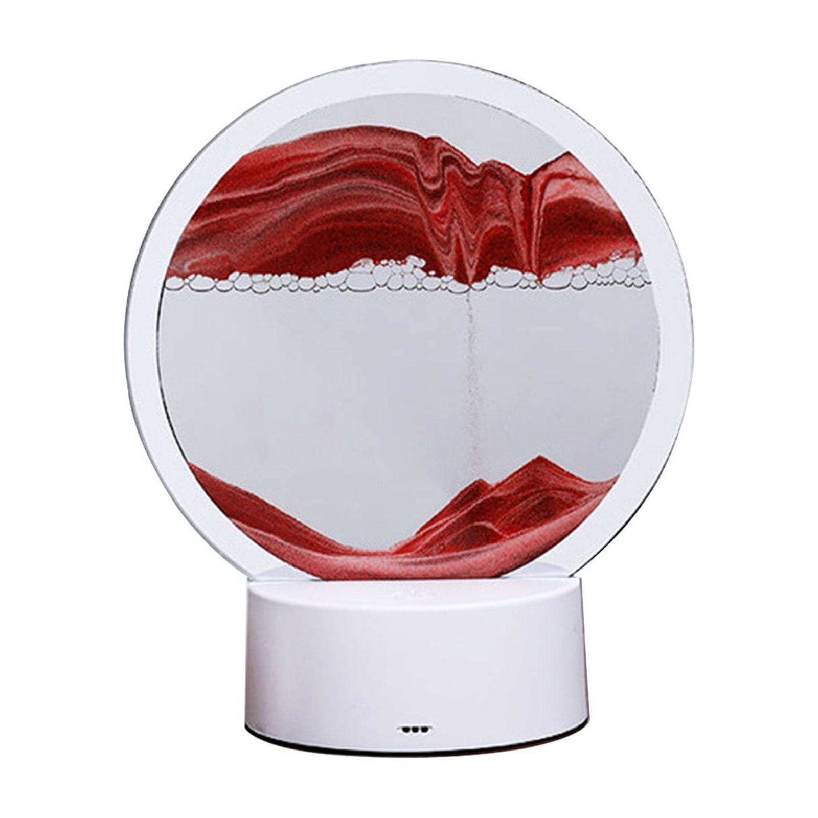 Threedimensional Sand Painting Table Lamp, Moving Hourglass Decorative