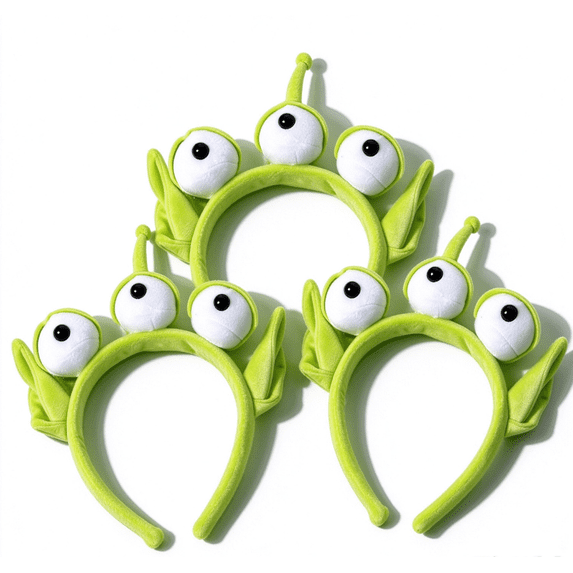 Three-eyed Alien Monster Headband Headband Plush Cute Headband Headwear(3 Pcs)