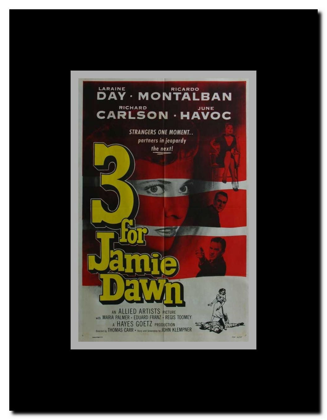 Three for Jamie Dawn Framed Movie Poster