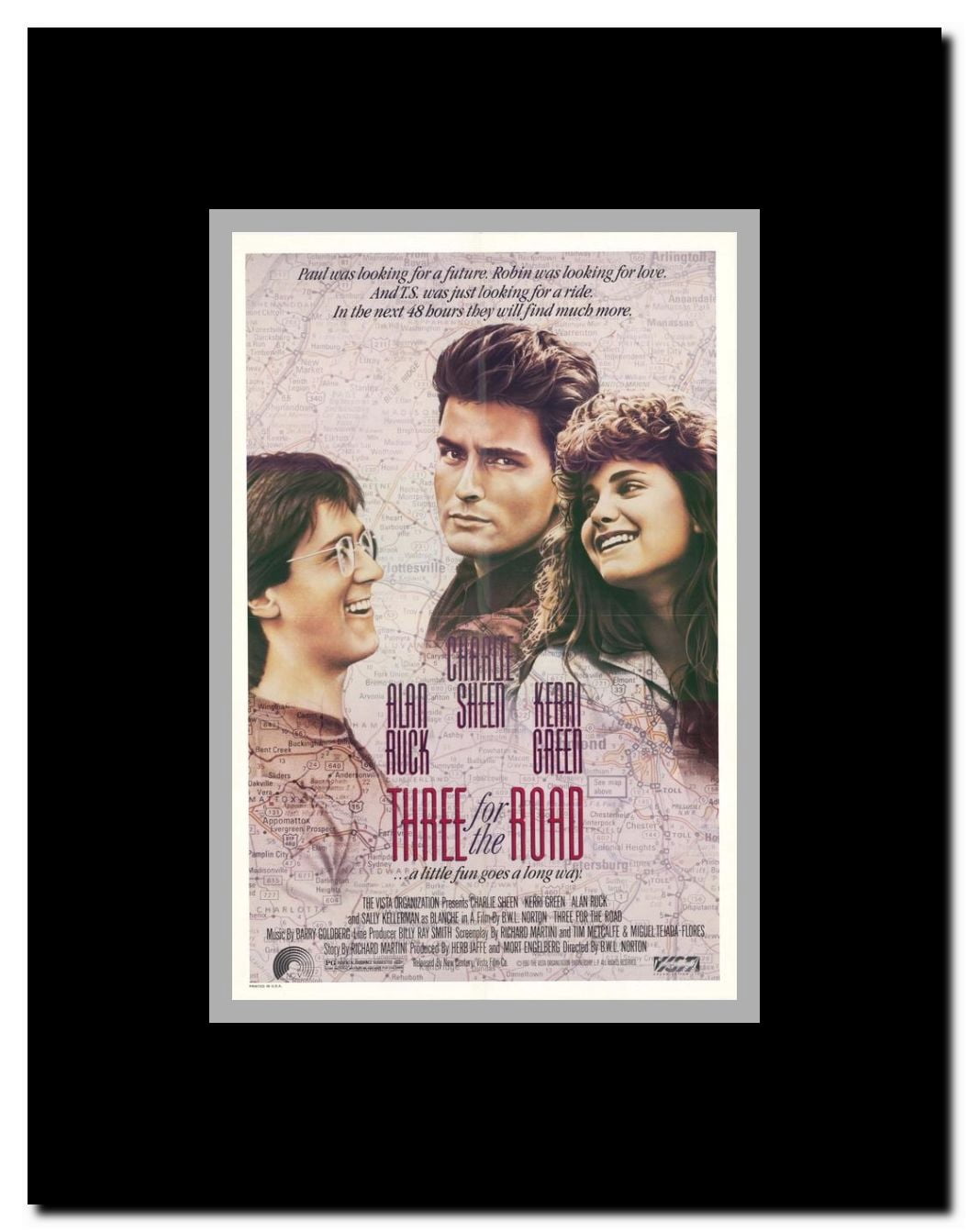 Three for the Road Framed Movie Poster